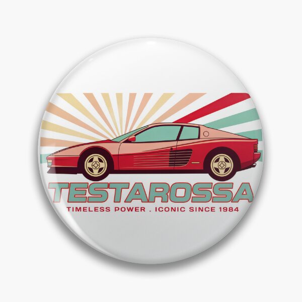 Item preview, Ferrari Testarossa | Retro 80s Supercar Timeless Power designed and sold by Auto   apparel.