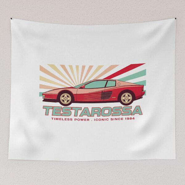 Item preview, Ferrari Testarossa | Retro 80s Supercar Timeless Power designed and sold by Auto   apparel.