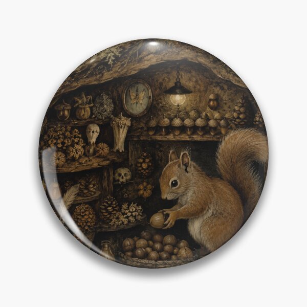 Item preview, Autumn Storeroom - Cozy Cottage Woodland Squirrel designed and sold by bapupa.