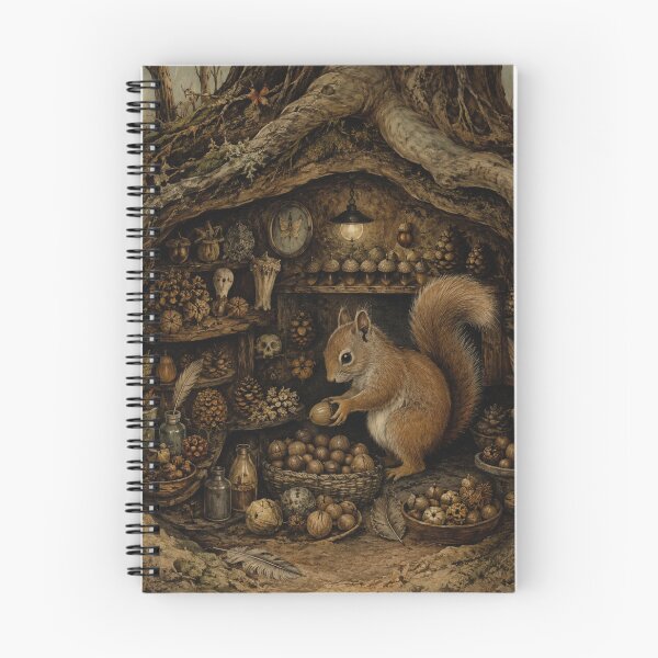Item preview, Autumn Storeroom - Cozy Cottage Woodland Squirrel designed and sold by bapupa.