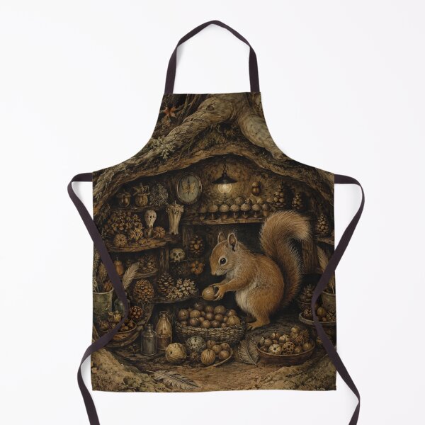 Item preview, Autumn Storeroom - Cozy Cottage Woodland Squirrel designed and sold by bapupa.