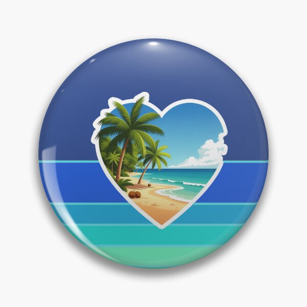 Item preview, Tropical Beach Palm Tree and Coconuts Retro Beach Vibes designed and sold by Beachy.