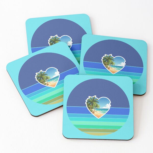 Item preview, Tropical Beach Palm Tree and Coconuts Retro Beach Vibes designed and sold by Beachy.