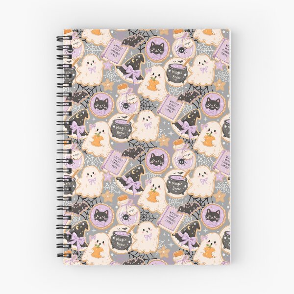 Item preview, Cute Halloween Charmed Cookies | Pastel Witchy Baking & Spooky Bookish Pattern designed and sold by Sunnyneststudio.