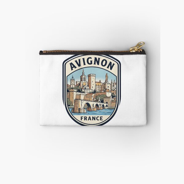 Item preview, Avignon France Retro Travel Badge Illustration designed and sold by k3rstman1.