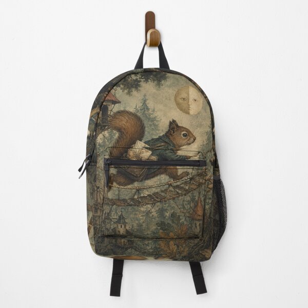 Item preview, Treetop Delivery - Cozy Cottage Woodland Squirrel designed and sold by bapupa.