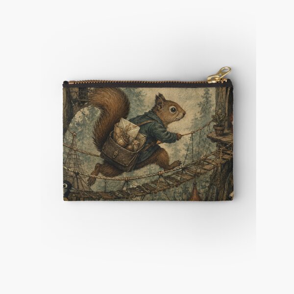 Item preview, Treetop Delivery - Cozy Cottage Woodland Squirrel designed and sold by bapupa.