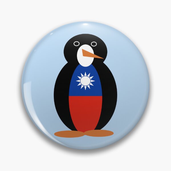 Item preview, Taiwan China Ms. Penguin – Cute Taiwanese Flag Penguin Design designed and sold by AuntieShoe.