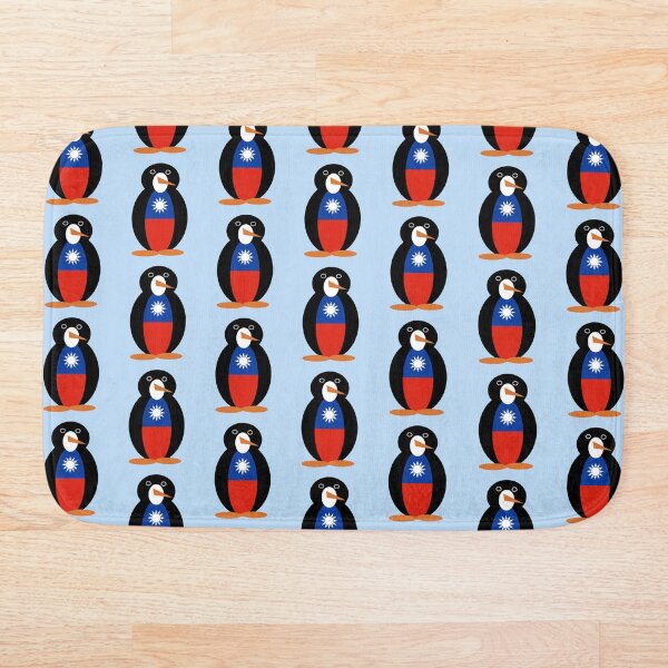Item preview, Taiwan China Ms. Penguin – Cute Taiwanese Flag Penguin Design designed and sold by AuntieShoe.