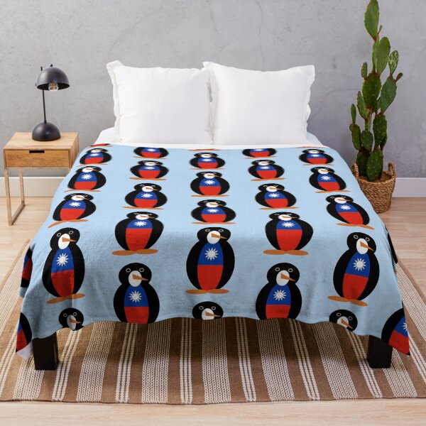 Item preview, Taiwan China Ms. Penguin – Cute Taiwanese Flag Penguin Design designed and sold by AuntieShoe.