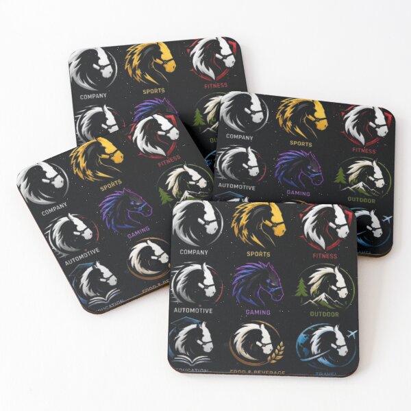 Item preview, Tribal Horse Logo Collection & Badges designed and sold by DKSH1234.