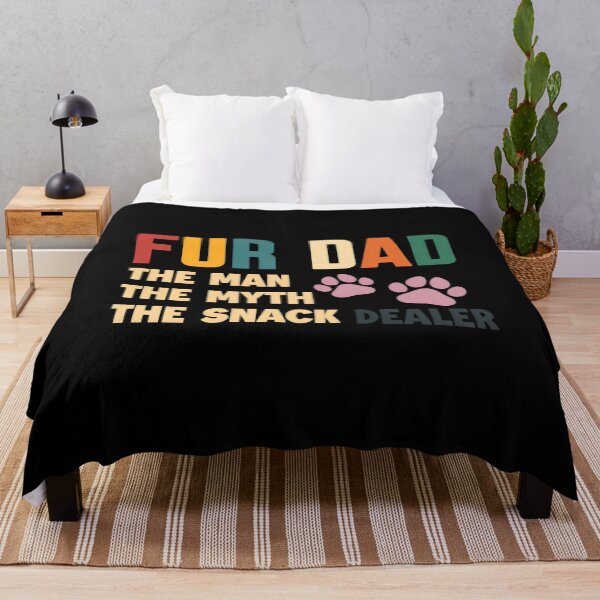 Item preview, Fur Dad The Man The Myth The Snack Dealer Paw Prints designed and sold by GiaoCalonas.