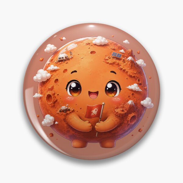 Item preview, Planet Mars Kawaii designed and sold by Lolilas.