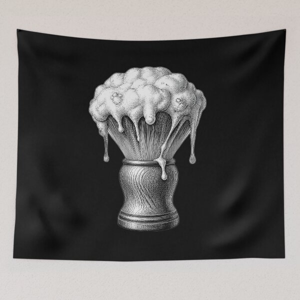 Item preview, Vintage Barber Shaving Brush Engraving Art designed and sold by Barber MD Culture.