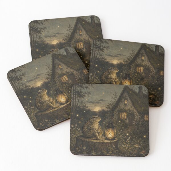 Item preview, Lantern at Dusk - Cozy Cottage Woodland Toad designed and sold by bapupa.
