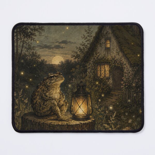 Item preview, Lantern at Dusk - Cozy Cottage Woodland Toad designed and sold by bapupa.
