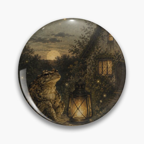 Item preview, Lantern at Dusk - Cozy Cottage Woodland Toad designed and sold by bapupa.