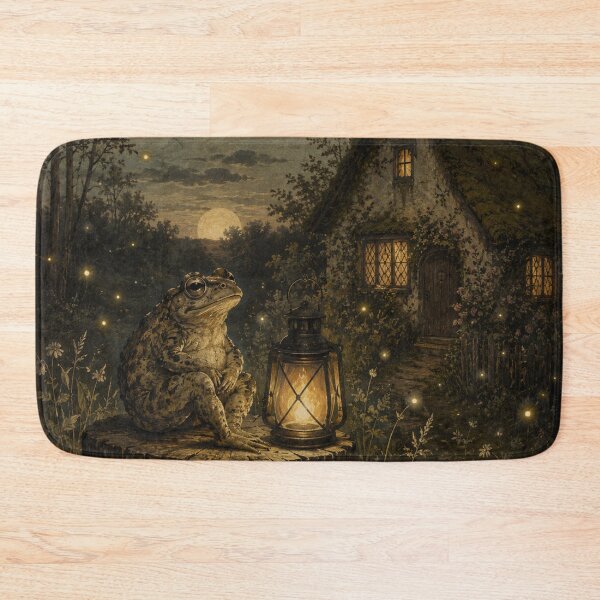 Item preview, Lantern at Dusk - Cozy Cottage Woodland Toad designed and sold by bapupa.