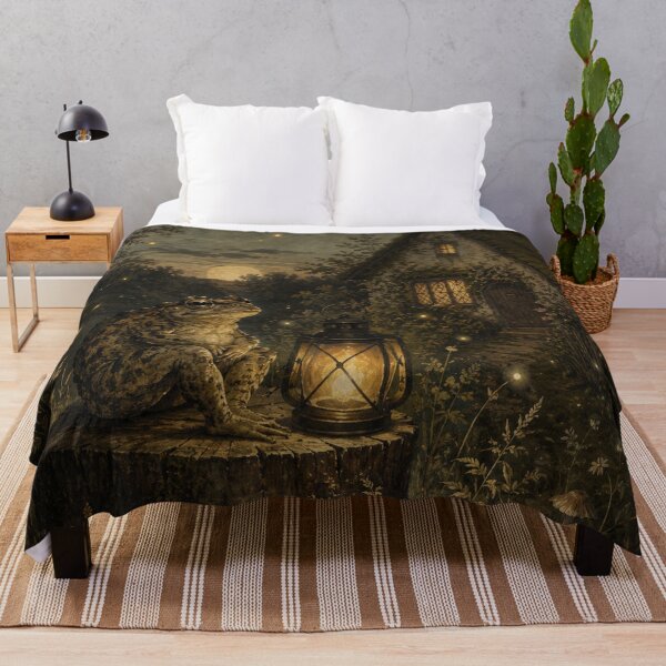 Item preview, Lantern at Dusk - Cozy Cottage Woodland Toad designed and sold by bapupa.