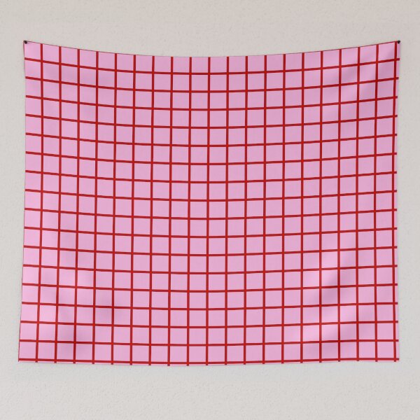 Item preview, Pink Red Gingham Checkered Seamless Pattern designed and sold by jianina-alondra.