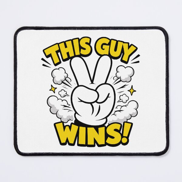 Item preview, This Guy Wins - Victory Gesture - Motivational Success Celebration designed and sold by charlypicazo.