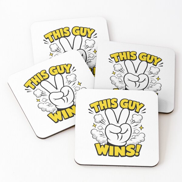 Item preview, This Guy Wins - Victory Gesture - Motivational Success Celebration designed and sold by charlypicazo.