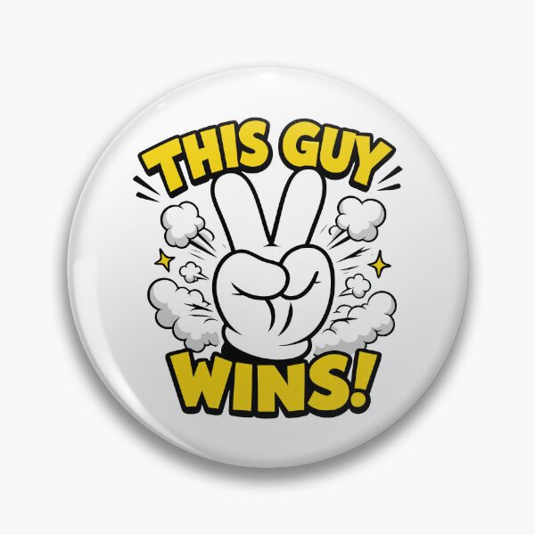 Item preview, This Guy Wins - Victory Gesture - Motivational Success Celebration designed and sold by charlypicazo.