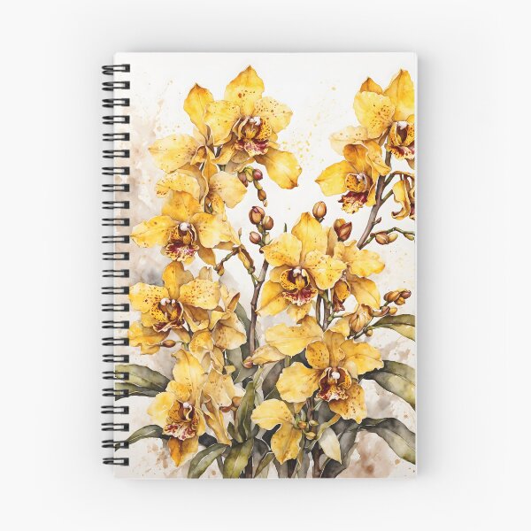Item preview, Oncidium Orchid Watercolor Painting designed and sold by RawNaturePrints.