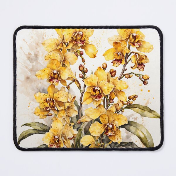 Item preview, Oncidium Orchid Watercolor Painting designed and sold by RawNaturePrints.