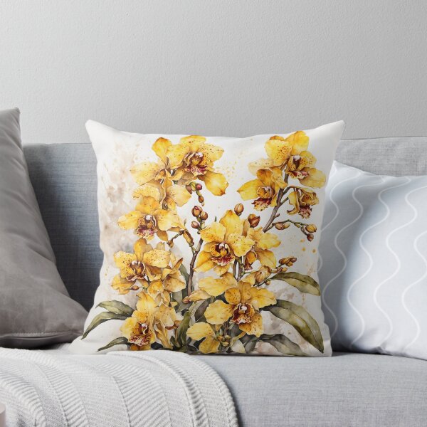 Item preview, Oncidium Orchid Watercolor Painting designed and sold by RawNaturePrints.