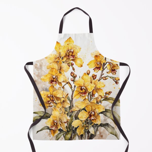Item preview, Oncidium Orchid Watercolor Painting designed and sold by RawNaturePrints.