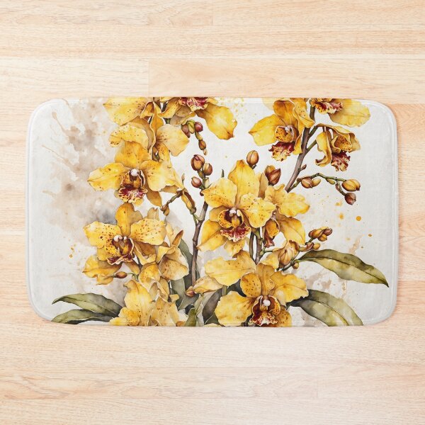 Item preview, Oncidium Orchid Watercolor Painting designed and sold by RawNaturePrints.