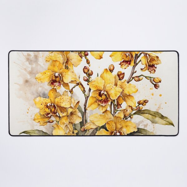 Item preview, Oncidium Orchid Watercolor Painting designed and sold by RawNaturePrints.