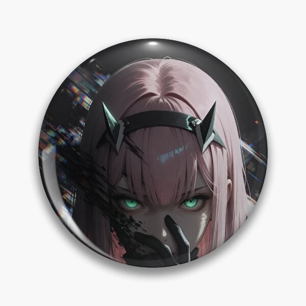 Item preview, Zero Two Pink Hair Anime Girl Glitch Cyberpunk Aesthetic designed and sold by Dyan4.