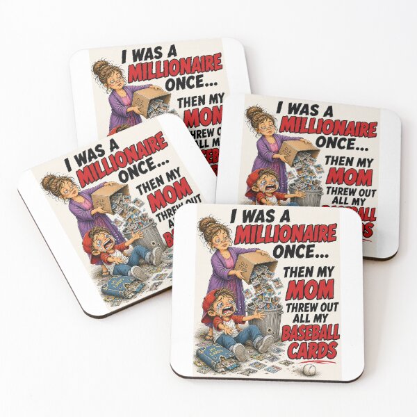 Item preview, Funny Baseball Card Collector Cartoon designed and sold by Mad Axle Studios.
