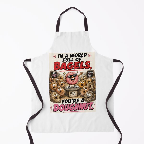 Item preview, In a World Full of Bagels Be a Doughnut designed and sold by Mad Axle Studios.