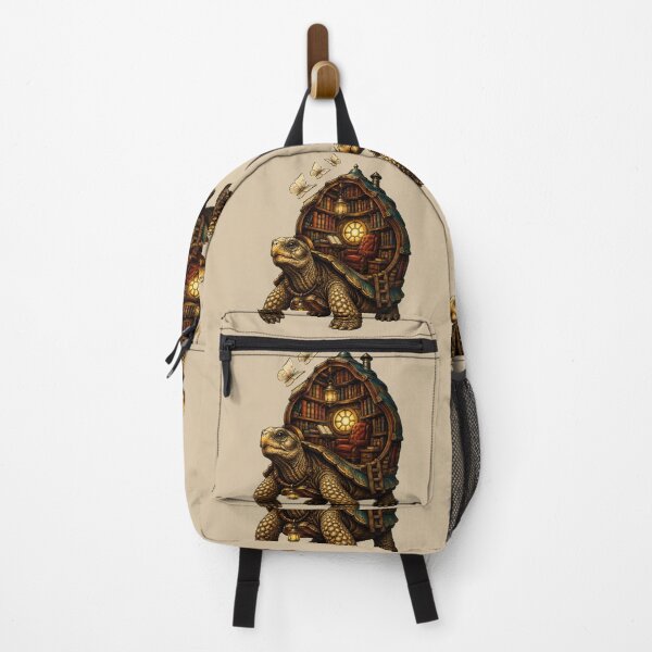Item preview, Traveling Turtle Library – Cozy Fantasy Book Lover Art designed and sold by VioVibe.
