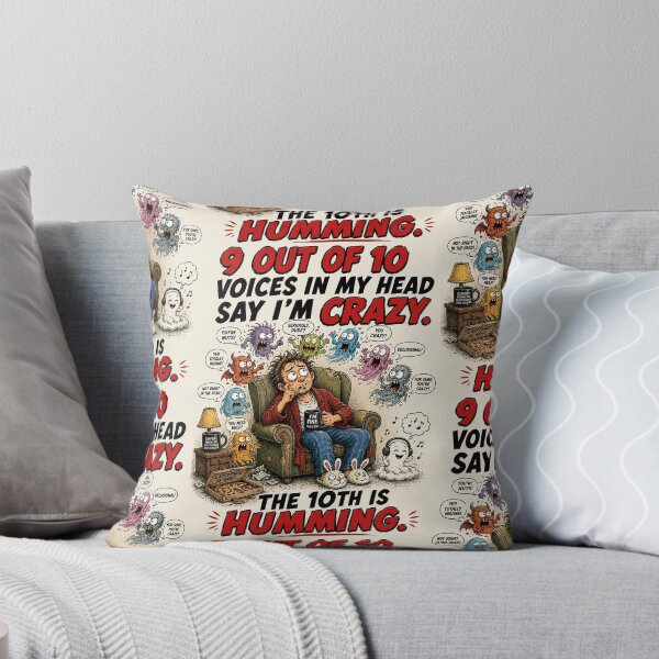 Item preview, 9 Out of 10 Voices Say I’m Crazy designed and sold by Mad Axle Studios.