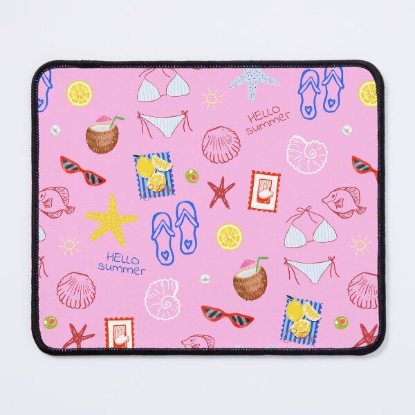 Item preview, Hello Summer Beach Icons Seamless Pattern designed and sold by jianina-alondra.