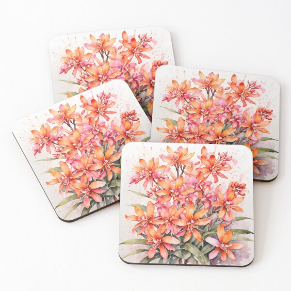 Item preview, Epidendrum Orchid Watercolor Painting designed and sold by RawNaturePrints.