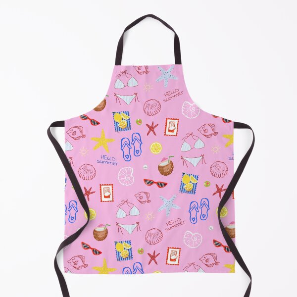 Item preview, Hello Summer Beach Icons Seamless Pattern designed and sold by jianina-alondra.