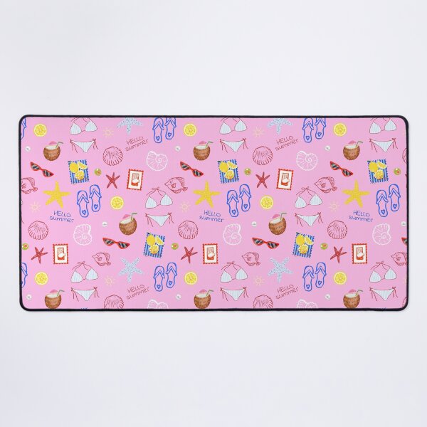 Item preview, Hello Summer Beach Icons Seamless Pattern designed and sold by jianina-alondra.
