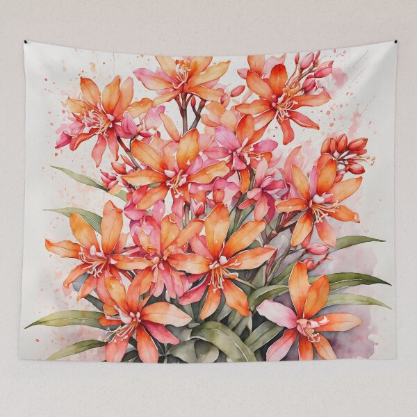 Item preview, Epidendrum Orchid Watercolor Painting designed and sold by RawNaturePrints.