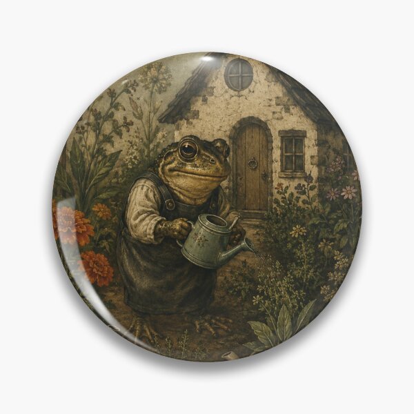 Item preview, Teapot Garden - Cozy Cottage Woodland Toad designed and sold by bapupa.