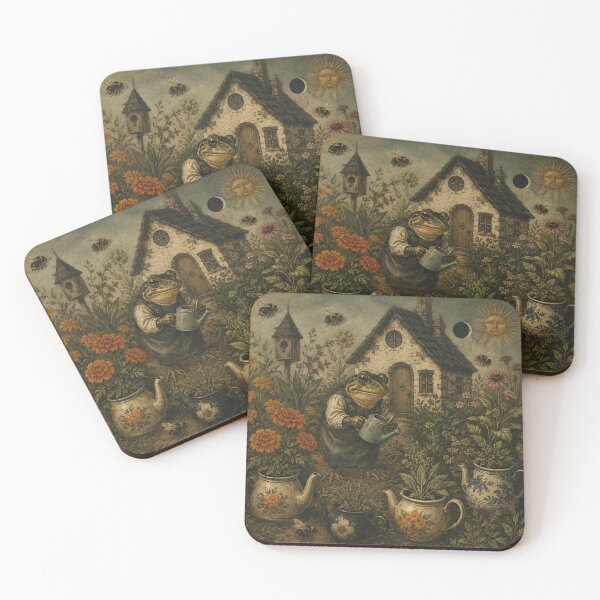 Item preview, Teapot Garden - Cozy Cottage Woodland Toad designed and sold by bapupa.
