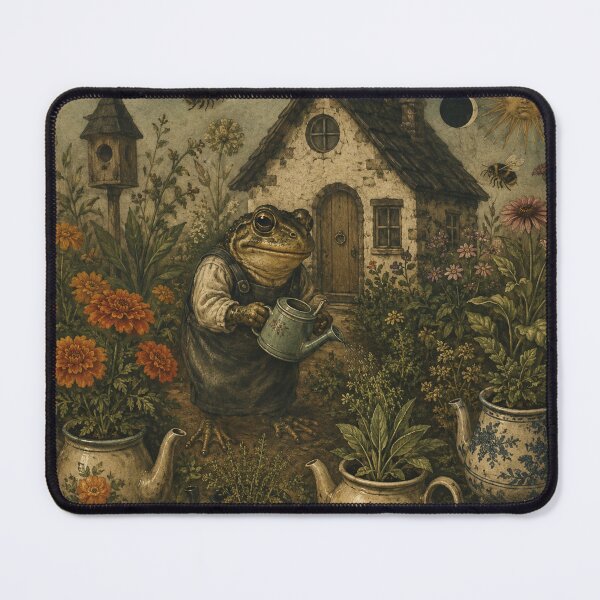 Item preview, Teapot Garden - Cozy Cottage Woodland Toad designed and sold by bapupa.