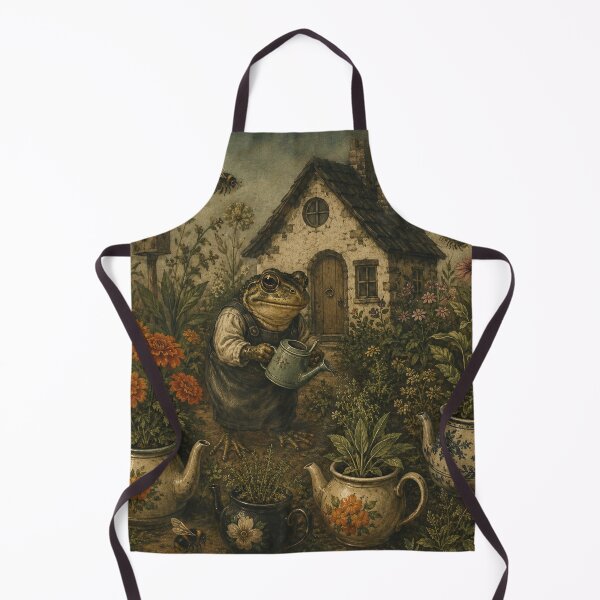 Item preview, Teapot Garden - Cozy Cottage Woodland Toad designed and sold by bapupa.