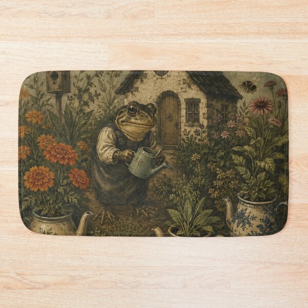 Item preview, Teapot Garden - Cozy Cottage Woodland Toad designed and sold by bapupa.