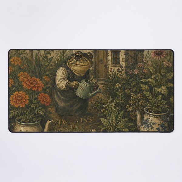 Item preview, Teapot Garden - Cozy Cottage Woodland Toad designed and sold by bapupa.