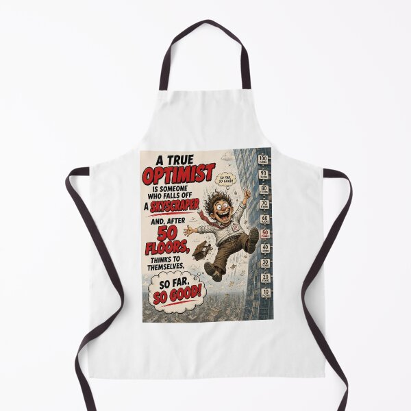 Item preview, A True Optimist Says So Far So Good designed and sold by Mad Axle Studios.